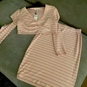 Ladies two piece skirt set